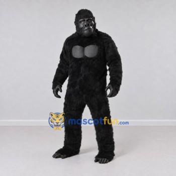 Custom Black Gorilla Mascot Costume Adult Full Body Suit for Wildlife Events Custom Black Gorilla Mascot Costume Adult Full Body Suit for Wildlife Events