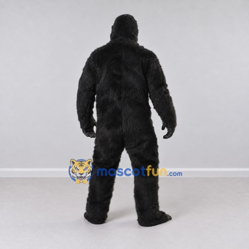 Custom Black Gorilla Mascot Costume Adult Full Body Suit for Wildlife Events Custom Black Gorilla Mascot Costume Adult Full Body Suit for Wildlife Events