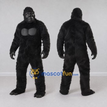 Custom Black Gorilla Mascot Costume Adult Full Body Suit for Wildlife Events