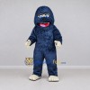 Custom Navy Blue and Cream Gorilla Mascot Costume Adult Full Body Suit for School Events Custom Navy Blue and Cream Gorilla Mascot Costume Adult Full Body Suit for School Events