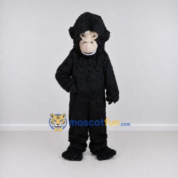 Custom Black and Tan Gorilla Mascot Costume Adult Full Body Suit for Wildlife Events Custom Black and Tan Gorilla Mascot Costume Adult Full Body Suit for Wildlife Events