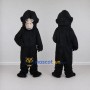 Custom Black and Tan Gorilla Mascot Costume Adult Full Body Suit for Wildlife Events