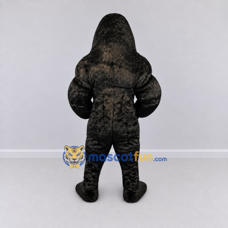 Custom Black Roaring Gorilla Mascot Costume Adult Full Body Suit for Wildlife Events