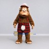 Custom Brown and Red Monkey in Tartan Kilt Mascot Costume Adult Full Body Suit for Themed Parties Custom Brown and Red Monkey in Tartan Kilt Mascot Costume Adult Full Body Suit for Themed Parties