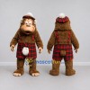 Custom Brown and Red Monkey in Tartan Kilt Mascot Costume Adult Full Body Suit for Themed Parties Custom Brown and Red Monkey in Tartan Kilt Mascot Costume Adult Full Body Suit for Themed Parties