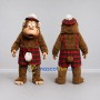 Custom Brown and Red Monkey in Tartan Kilt Mascot Costume Adult Full Body Suit for Themed Parties