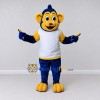 Custom Blue Yellow and White Monkey in Sportswear Mascot Costume Adult Full Body Suit for Sports Events Custom Blue Yellow and White Monkey in Sportswear Mascot Costume Adult Full Body Suit for Sports Events