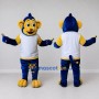 Custom Blue Yellow and White Monkey in Sportswear Mascot Costume Adult Full Body Suit for Sports Events
