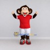 Custom Brown Red and White Monkey in Sportswear Mascot Costume Adult Full Body Suit for Sports Events