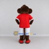 Custom Brown Red and White Monkey in Sportswear Mascot Costume Adult Full Body Suit for Sports Events
