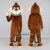 Custom Brown and Cream Monkey Mascot Costume Adult Full Body Suit for School Events Custom Brown and Cream Monkey Mascot Costume Adult Full Body Suit for School Events