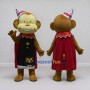 Custom Tan Red and Black Monkey Magician Mascot Costume Adult Full Body Suit for Themed Parties