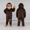 Custom Brown and Tan Monkey Mascot Costume Adult Full Body Suit for Wildlife Events Custom Brown and Tan Monkey Mascot Costume Adult Full Body Suit for Wildlife Events