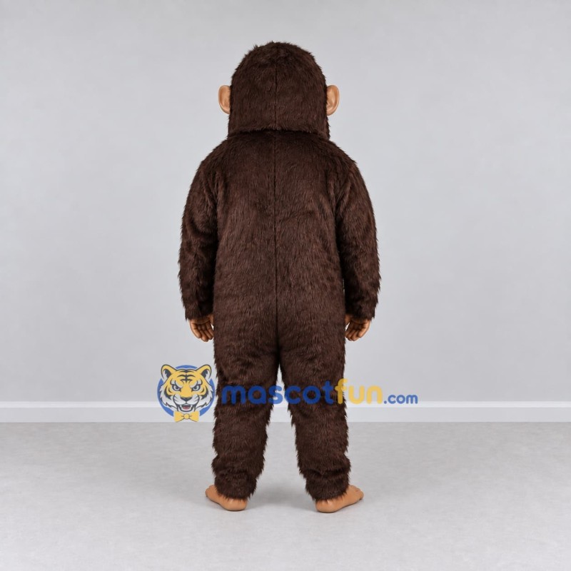 Custom Brown and Tan Monkey Mascot Costume Adult Full Body Suit for Wildlife Events Custom Brown and Tan Monkey Mascot Costume Adult Full Body Suit for Wildlife Events