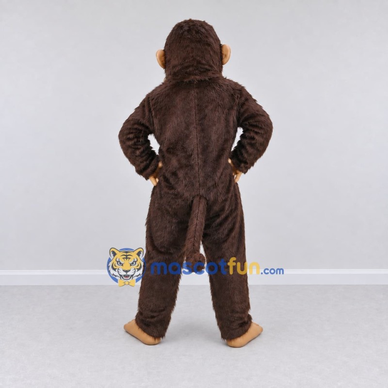 Custom Brown and Tan Monkey Mascot Costume Adult Full Body Suit for Wildlife Events Custom Brown and Tan Monkey Mascot Costume Adult Full Body Suit for Wildlife Events