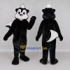 Custom Black and White Skunk Mascot Costume Adult Full Body Suit for Wildlife Events