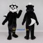 Custom Black and White Skunk Mascot Costume Adult Full Body Suit for Wildlife Events