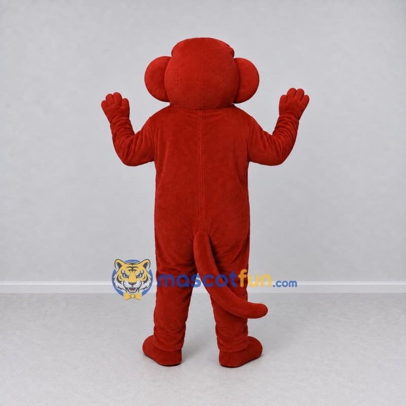 Custom Red and Yellow Monkey Mascot Costume Adult Full Body Suit for School Events Custom Red and Yellow Monkey Mascot Costume Adult Full Body Suit for School Events