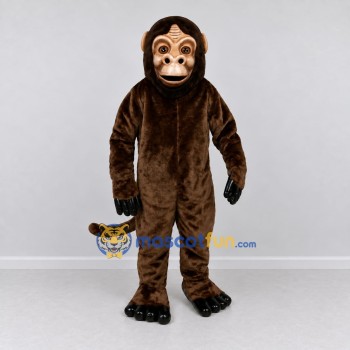 Custom Brown Monkey Mascot Costume Adult Full Body Suit for Wildlife Events Custom Brown Monkey Mascot Costume Adult Full Body Suit for Wildlife Events