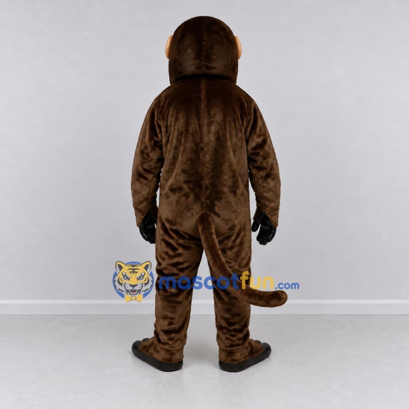 Custom Brown Monkey Mascot Costume Adult Full Body Suit for Wildlife Events Custom Brown Monkey Mascot Costume Adult Full Body Suit for Wildlife Events