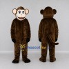 Custom Brown and Cream Monkey Mascot Costume Adult Full Body Suit for School Events Custom Brown and Cream Monkey Mascot Costume Adult Full Body Suit for School Events