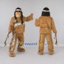 Custom Tan and Black Ape in Fringed Outfit Mascot Costume Adult Full Body Suit for Themed Parties