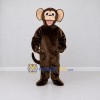 Custom Brown and Tan Monkey Mascot Costume Adult Full Body Suit for Wildlife Events Custom Brown and Tan Monkey Mascot Costume Adult Full Body Suit for Wildlife Events