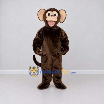 Custom Brown and Tan Monkey Mascot Costume Adult Full Body Suit for Wildlife Events Custom Brown and Tan Monkey Mascot Costume Adult Full Body Suit for Wildlife Events