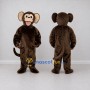 Custom Brown and Tan Monkey Mascot Costume Adult Full Body Suit for Wildlife Events