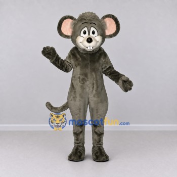 Custom Gray and White Mouse Mascot Costume Adult Full Body Suit for School Events Custom Gray and White Mouse Mascot Costume Adult Full Body Suit for School Events