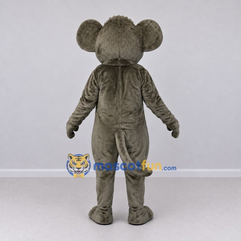 Custom Gray and White Mouse Mascot Costume Adult Full Body Suit for School Events Custom Gray and White Mouse Mascot Costume Adult Full Body Suit for School Events