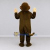 Custom Dark Brown and Tan Monkey Mascot Costume Adult Full Body Suit for Wildlife Events