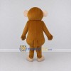 Custom Tan and Cream Monkey Mascot Costume Adult Full Body Suit for School Events Custom Tan and Cream Monkey Mascot Costume Adult Full Body Suit for School Events