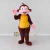Custom Brown Yellow and Pink Monkey Mascot Costume Adult Full Body Suit for School Events Custom Brown Yellow and Pink Monkey Mascot Costume Adult Full Body Suit for School Events