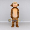 Custom Tan and Cream Monkey Mascot Costume Adult Full Body Suit for School Events Custom Tan and Cream Monkey Mascot Costume Adult Full Body Suit for School Events
