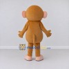 Custom Tan and Pink Monkey Mascot Costume Adult Full Body Suit for School Events Custom Tan and Pink Monkey Mascot Costume Adult Full Body Suit for School Events