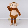 Custom Tan and Cream Monkey Mascot Costume Adult Full Body Suit for School Events Custom Tan and Cream Monkey Mascot Costume Adult Full Body Suit for School Events
