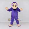 Custom Purple and Tan Monkey Mascot Costume Adult Full Body Suit for School Events Custom Purple and Tan Monkey Mascot Costume Adult Full Body Suit for School Events