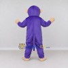 Custom Purple and Tan Monkey Mascot Costume Adult Full Body Suit for School Events Custom Purple and Tan Monkey Mascot Costume Adult Full Body Suit for School Events