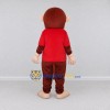 Custom Brown and Red Monkey in T Shirt Mascot Costume Adult Full Body Suit for School Events Custom Brown and Red Monkey in T Shirt Mascot Costume Adult Full Body Suit for School Events