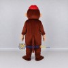 Custom Brown and Red Monkey in Cap Mascot Costume Adult Full Body Suit for School Events Custom Brown and Red Monkey in Cap Mascot Costume Adult Full Body Suit for School Events