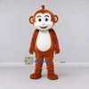 Custom Reddish Brown and White Monkey Mascot Costume Adult Full Body Suit for School Events Custom Reddish Brown and White Monkey Mascot Costume Adult Full Body Suit for School Events