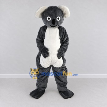 Custom Gray and White Koala Mascot Costume Adult Full Body Suit for Wildlife Events Custom Gray and White Koala Mascot Costume Adult Full Body Suit for Wildlife Events