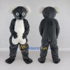 Custom Gray and White Koala Mascot Costume Adult Full Body Suit for Wildlife Events