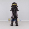 Custom Gray and Yellow Ape with Goggles Mascot Costume Adult Full Body Suit for Themed Parties