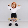 Custom Tan White and Black Baboon in Sportswear Mascot Costume Adult Full Body Suit for Sports Events Custom Tan White and Black Baboon in Sportswear Mascot Costume Adult Full Body Suit for Sports Events