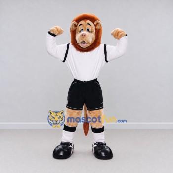 Custom Tan White and Black Baboon in Sportswear Mascot Costume Adult Full Body Suit for Sports Events Custom Tan White and Black Baboon in Sportswear Mascot Costume Adult Full Body Suit for Sports Events