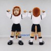 Custom Tan White and Black Baboon in Sportswear Mascot Costume Adult Full Body Suit for Sports Events