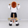 Custom Tan White and Black Baboon in Sportswear Mascot Costume Adult Full Body Suit for Sports Events Custom Tan White and Black Baboon in Sportswear Mascot Costume Adult Full Body Suit for Sports Events