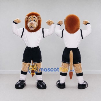 Custom Tan White and Black Baboon in Sportswear Mascot Costume Adult Full Body Suit for Sports Events